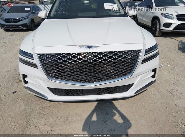 KMUHCESC4MU038602 2021 GENESIS GV80 White წინა პანელის ხედი