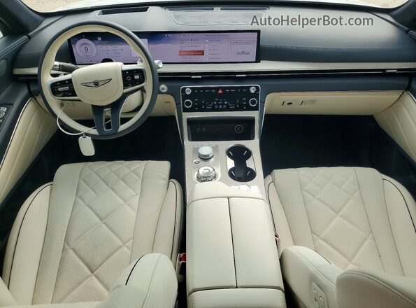 KMUHEESC4TU314768 2026 GENESIS GV80 White Widok deski rozdzielczej