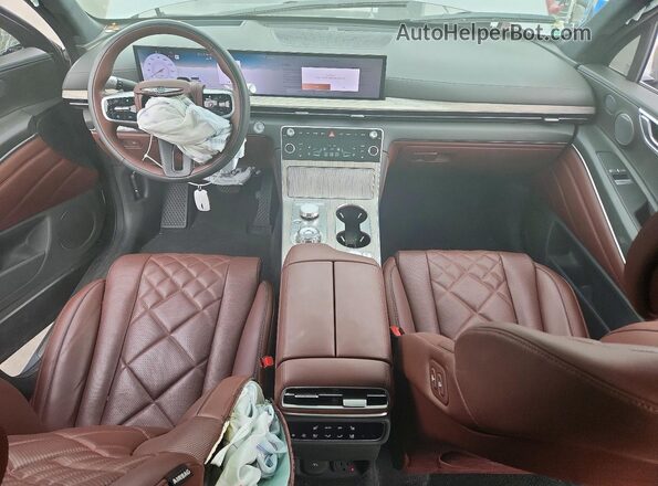 KMUHEESC5SU234751 2025 GENESIS GV80 Silver Dashboard view