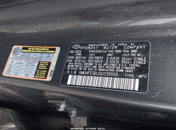 KMUHFESB2SU239555 2025 GENESIS GV80 Серый Вид подкапотного пространства