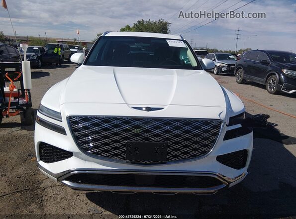 KMUHFESB4TU354305 2026 GENESIS GV80 White Widok zestawu wskaźników