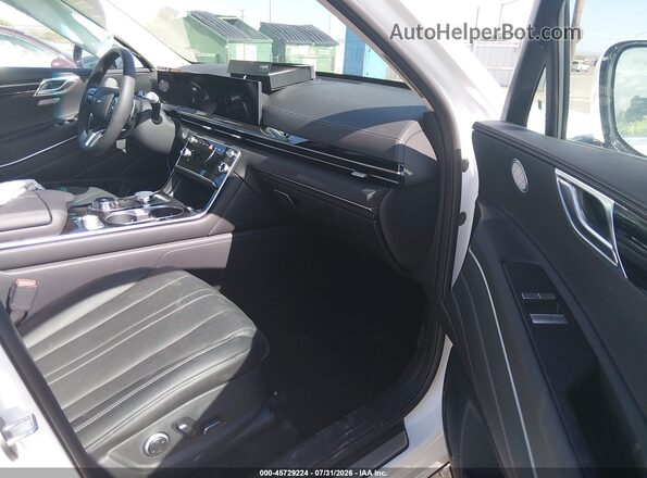 KMUHFESB4TU354305 2026 GENESIS GV80 White Widok wnętrza z przodu