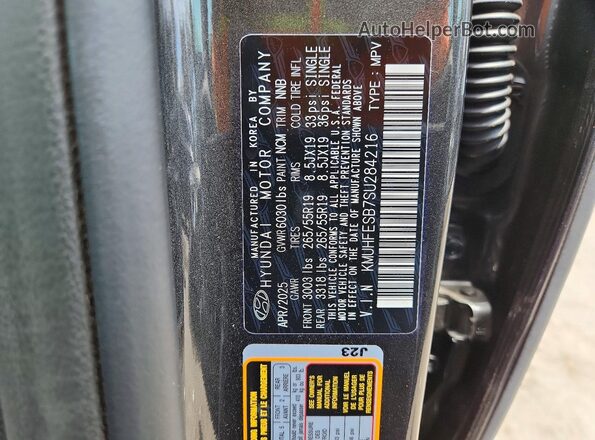 KMUHFESB7SU284216 2025 GENESIS GV80 Серый Вид наклейки с VIN-кодом