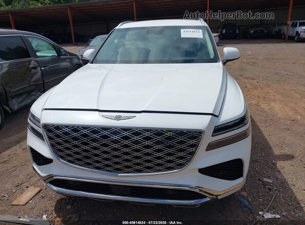 KMUHFESB7TU333092 2026 GENESIS GV80 White ხელსაწყოთა პანელის ხედი