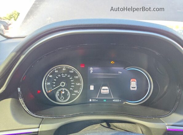 KMUMADTB2NU074262 2022 GENESIS GV70 Charcoal ხელსაწყოთა პანელის ხედი