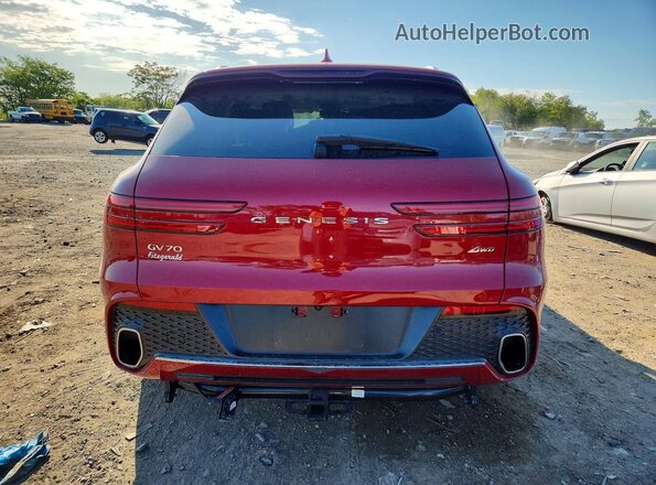 KMUMADTB3PU109586 2023 GENESIS GV70 Red Widok z tyłu