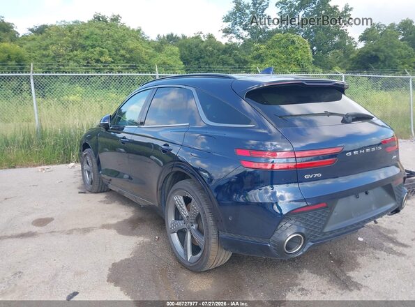 KMUMCDTC3PU110272 2023 GENESIS GV70 Синий Задняя левая четверть