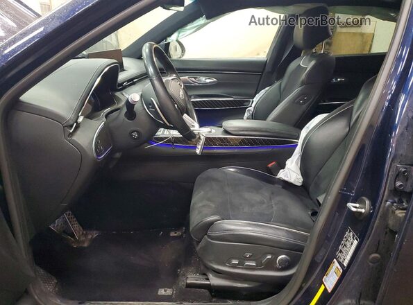 KMUMCDTCXNU057213 2022 GENESIS GV70 Blue წინა სალონის ხედი