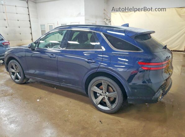 KMUMCDTCXNU057213 2022 GENESIS GV70 Blue უკანა მარცხენა