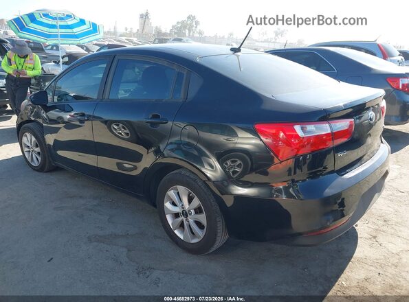 KNADM4A30H6065748 2017 KIA RIO Black Trasero izquierdo