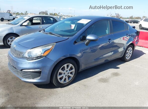 KNADM4A31G6564878 2016 KIA RIO Blue Vista tres cuartos delantera izquierda