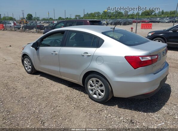 KNADM4A31G6633245 2016 KIA RIO Silver Հետևի ձախ