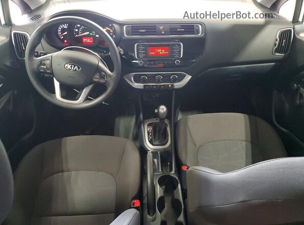 KNADM4A31G6646948 2016 KIA RIO White წინა პანელის ხედი