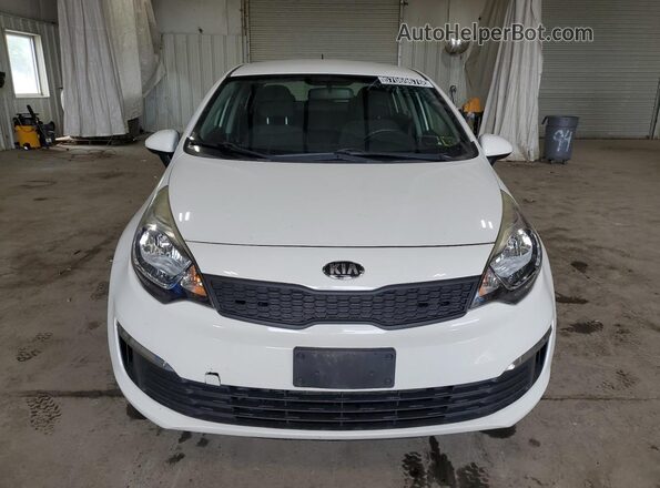 KNADM4A31G6646948 2016 KIA RIO White VIN კოდის სტიკერის ხედი
