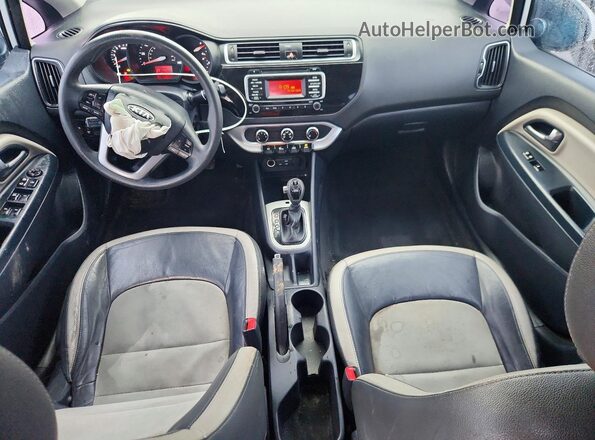 KNADM4A31H6063121 2017 KIA RIO White წინა პანელის ხედი
