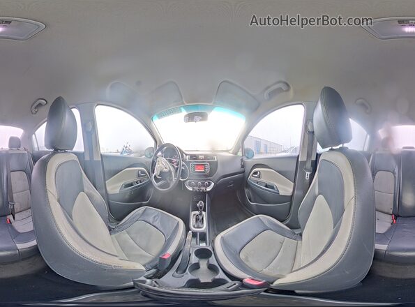 KNADM4A31H6063121 2017 KIA RIO White სალონის 360-გრადუსიანი ხედი