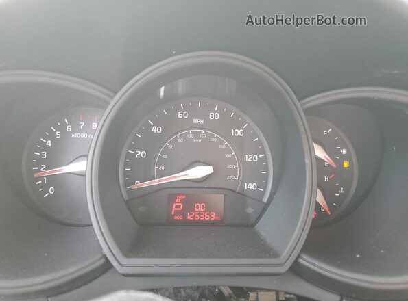 KNADM4A32G6000883 2016 KIA RIO Yellow Instrument cluster view