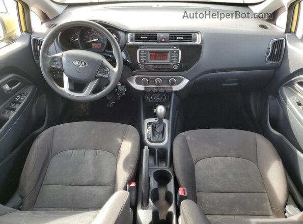 KNADM4A32G6000883 2016 KIA RIO Yellow Dashboard view