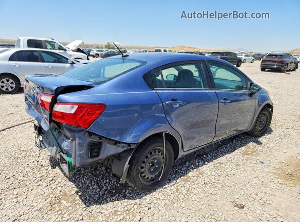 KNADM4A32G6646974 2016 KIA RIO Blue Tył prawy