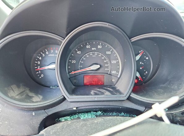 KNADM4A32G6684575 2016 KIA RIO Blue Вид щитка приладів