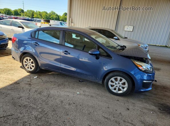 KNADM4A32G6684575 2016 KIA RIO Blue Передня права чверть