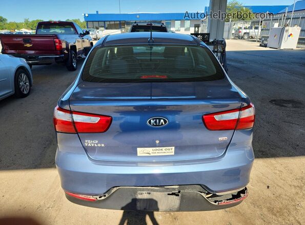 KNADM4A32G6684575 2016 KIA RIO Blue Вид ззаду
