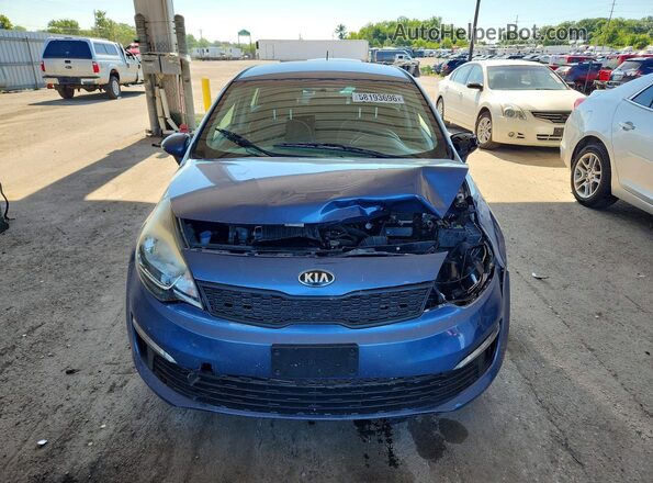 KNADM4A32G6684575 2016 KIA RIO Blue Вид спереду