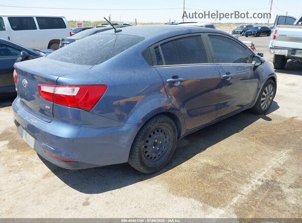 KNADM4A32G6689257 2016 KIA RIO Light Blue Հետևի աջ