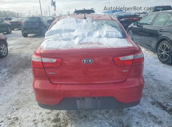 KNADM4A32H6035506 2017 KIA RIO Red Հետևի տեսք