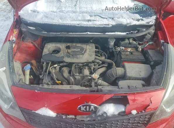 KNADM4A32H6035506 2017 KIA RIO Red Սալոնի հետևի տեսք