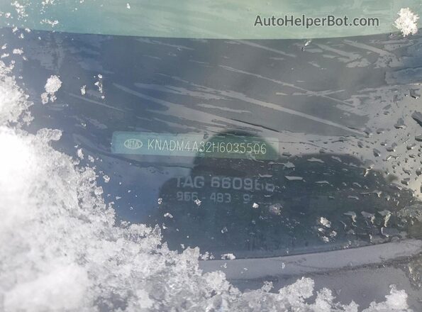 KNADM4A32H6035506 2017 KIA RIO Red Շարժիչի բաժամունքի տեսք