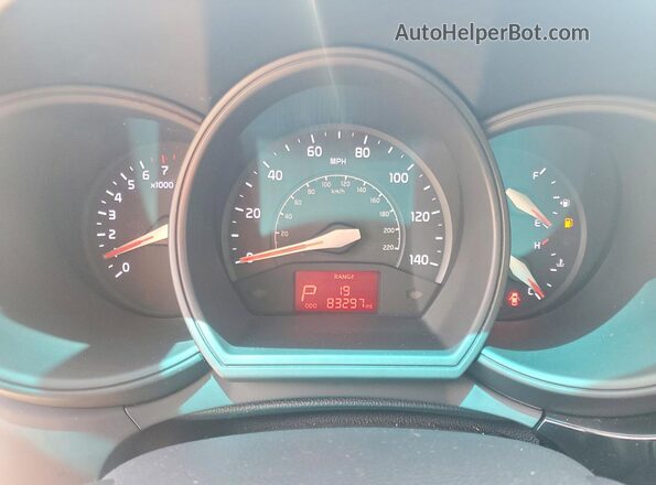 KNADM4A33H6014910 2017 KIA RIO White Instrument cluster view