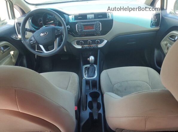 KNADM4A33H6014910 2017 KIA RIO White Dashboard view
