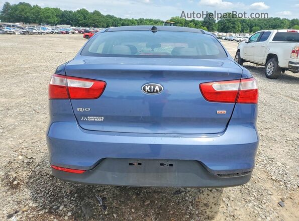 KNADM4A34G6539635 2016 KIA RIO Blue Widok z tyłu