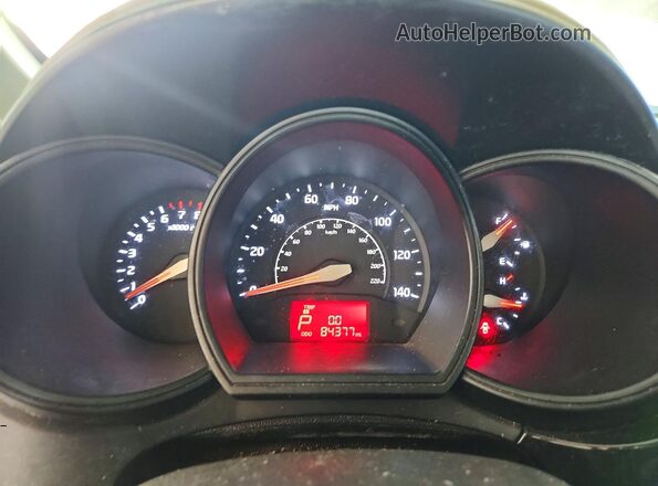 KNADM4A34G6553227 2016 KIA RIO Серебряный Вид щитка приборов