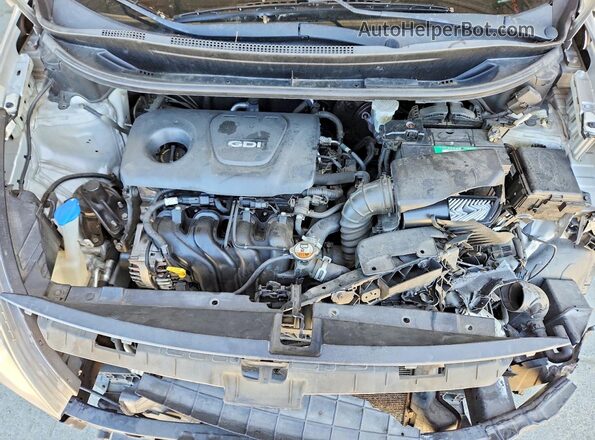 KNADM4A34G6637063 2016 KIA RIO Silver Вид задньої частини салону