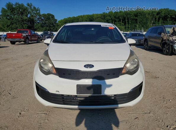KNADM4A34G6688112 2016 KIA RIO White წინა ხედი