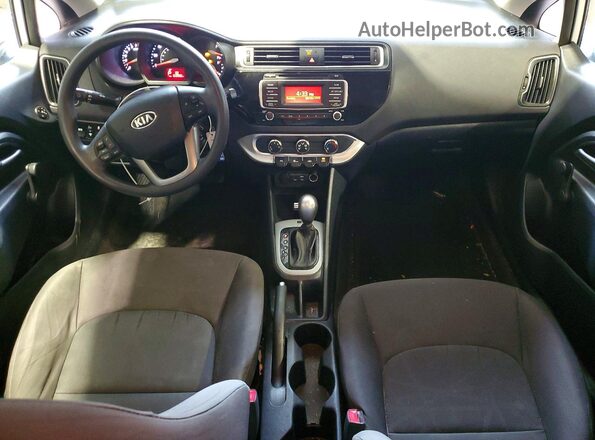 KNADM4A34H6059614 2017 KIA RIO White Առջևի վահանակի տեսք