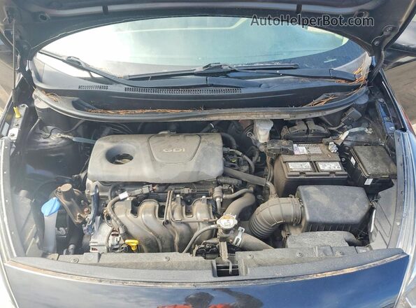 KNADM4A34H6062349 2017 KIA RIO Black უკანა სალონის ხედი