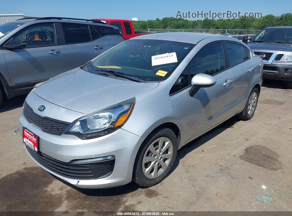 KNADM4A34H6105264 2017 KIA RIO Gray Front left