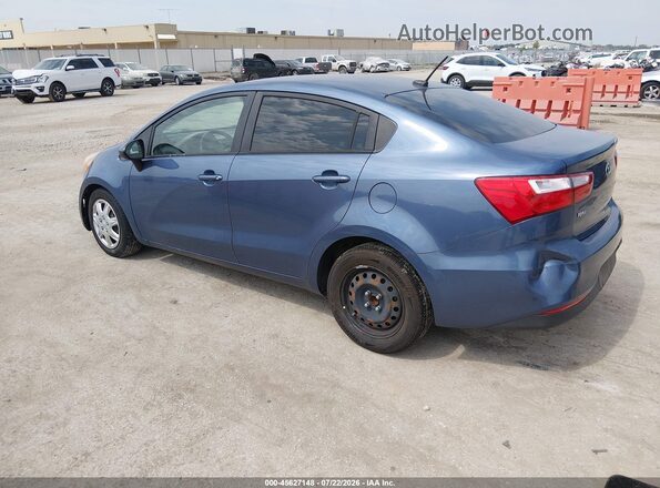 KNADM4A35G6565189 2016 KIA RIO Blue უკანა მარცხენა