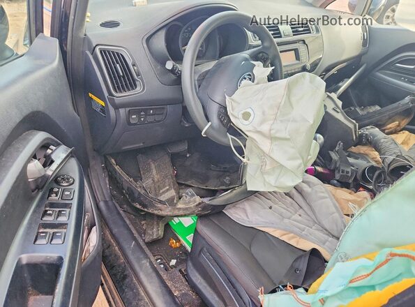 KNADM4A35H6006971 2017 KIA RIO Black წინა პანელის ხედი
