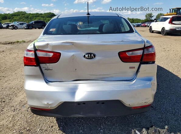 KNADM4A35H6028694 2017 KIA RIO Silver Rear view