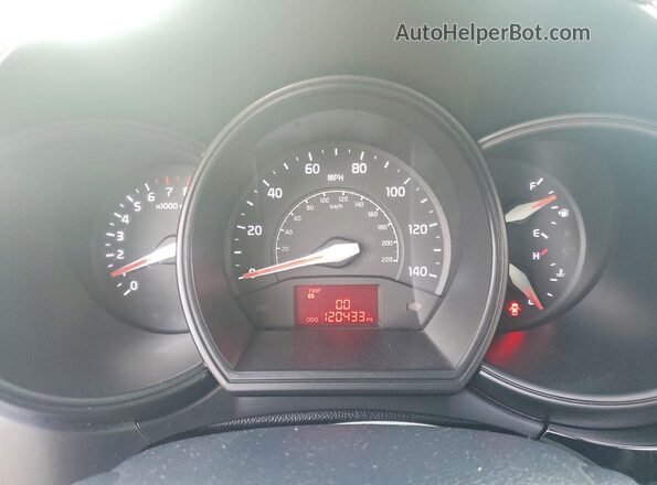KNADM4A35H6049108 2017 KIA RIO Silver Instrument cluster view