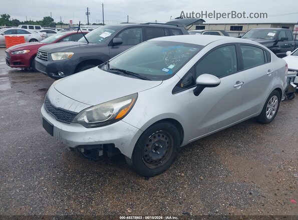 KNADM4A36G6552998 2016 KIA RIO Серебряный Передняя левая четверть