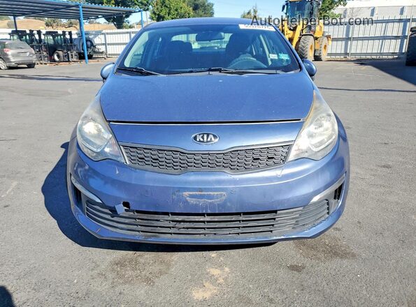 KNADM4A37G6549933 2016 KIA RIO Blue Widok z przodu