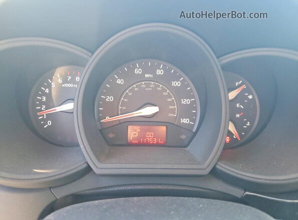 KNADM4A37G6549933 2016 KIA RIO Blue Widok zestawu wskaźników