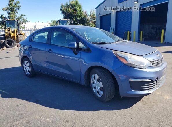KNADM4A37G6549933 2016 KIA RIO Blue Przód prawy