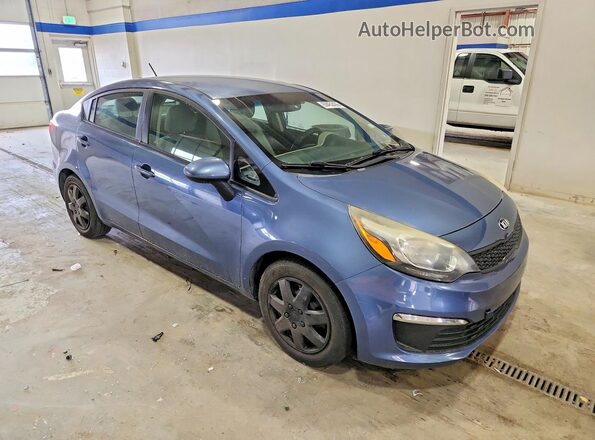KNADM4A37G6604980 2016 KIA RIO Blue Delantero derecho