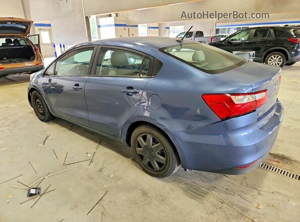 KNADM4A37G6604980 2016 KIA RIO Blue Trasero izquierdo